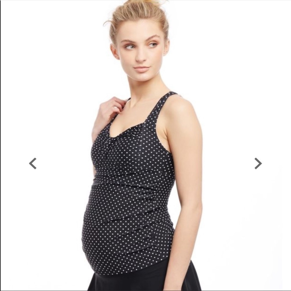 Oh baby maternity swim tankini top Large